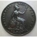 GREAT BRITAIN UK 1850/40 . FARTHING COIN . OVERDATE